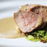 Roast Pork Fillet, Grain Mustard Sauce image