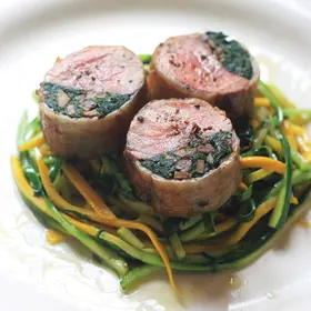 Stuffed Saddle of Lamb image