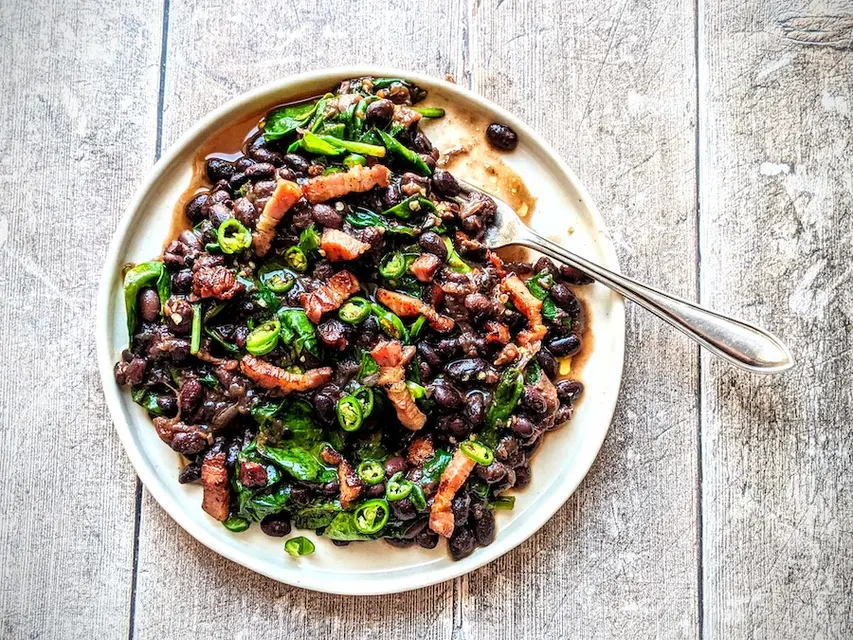 Black Beans and Bacon image
