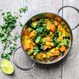 Chickpea and Sweet Potato Curry image