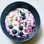 Coconut and Blueberry Rice Pudding image