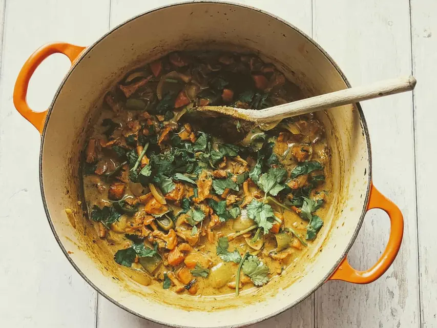 Chanterelle and Coconut Curry image