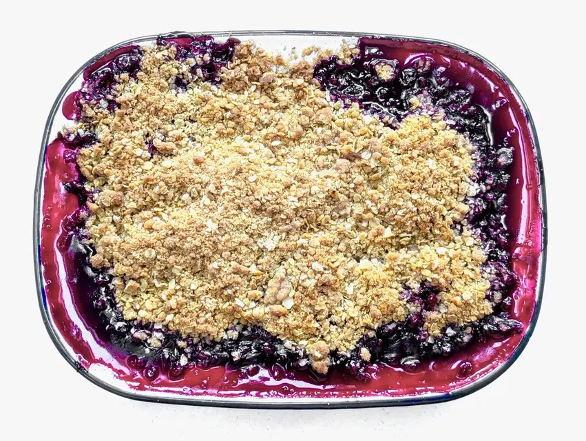 Bramble and Apple Crumble image