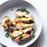 Cured Chicken Leg with Jersey Royals image