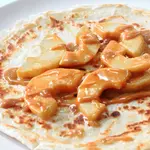 Peanut Caramel and Apple Pancakes image