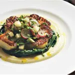Roast Cauliflower with Apple and Grapes image