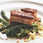 Pork Belly, Asparagus and Ale Sauce image